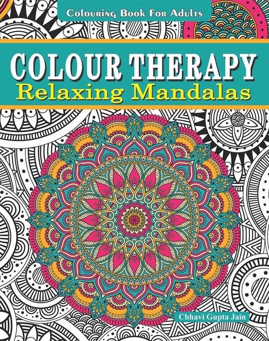 Colour therapy books relaxing mandala 